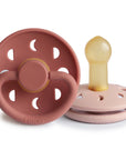 FRIGG Moon Natural Rubber Pacifier 2-Pack