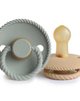 FRIGG Rope Natural Rubber Pacifier 2-Pack
