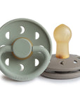 FRIGG Moon Natural Rubber Pacifier 2-Pack