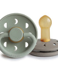 FRIGG Moon Natural Rubber Pacifier 2-Pack