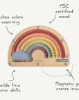 Wooden Magnetic Rainbow Maze