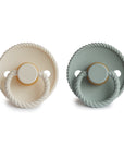 FRIGG Rope Natural Rubber Pacifier 2-Pack