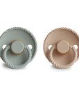 FRIGG Rope Natural Rubber Pacifier 2-Pack