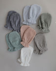 Lifestyle flatly of the Bath Mitt collection