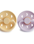FRIGG Moon Natural Rubber Pacifier 2-Pack