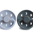FRIGG Moon Natural Rubber Pacifier 2-Pack