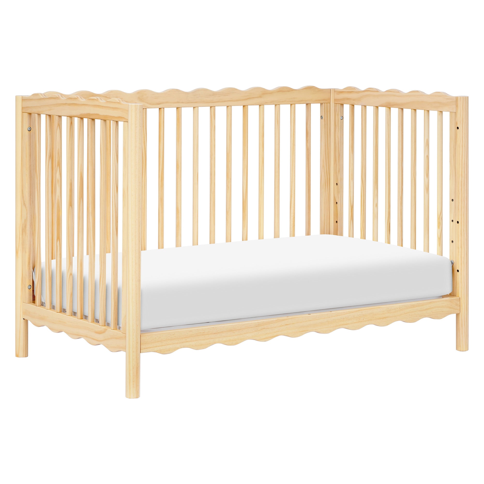 babyletto x Mushie Swell 4-in-1 Convertible Crib with Toddler Bed Conversion Kit