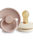 FRIGG Rope Natural Rubber Pacifier 2-Pack
