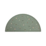 Green mushie Silicone Placemat with whimsical fairy and nature designs, food-grade silicone.