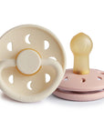 FRIGG Moon Natural Rubber Pacifier 2-Pack