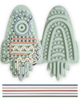 Two mushie Silicone Sensory Toys in Rocket color, each with textured patterns and fidget sticks.
