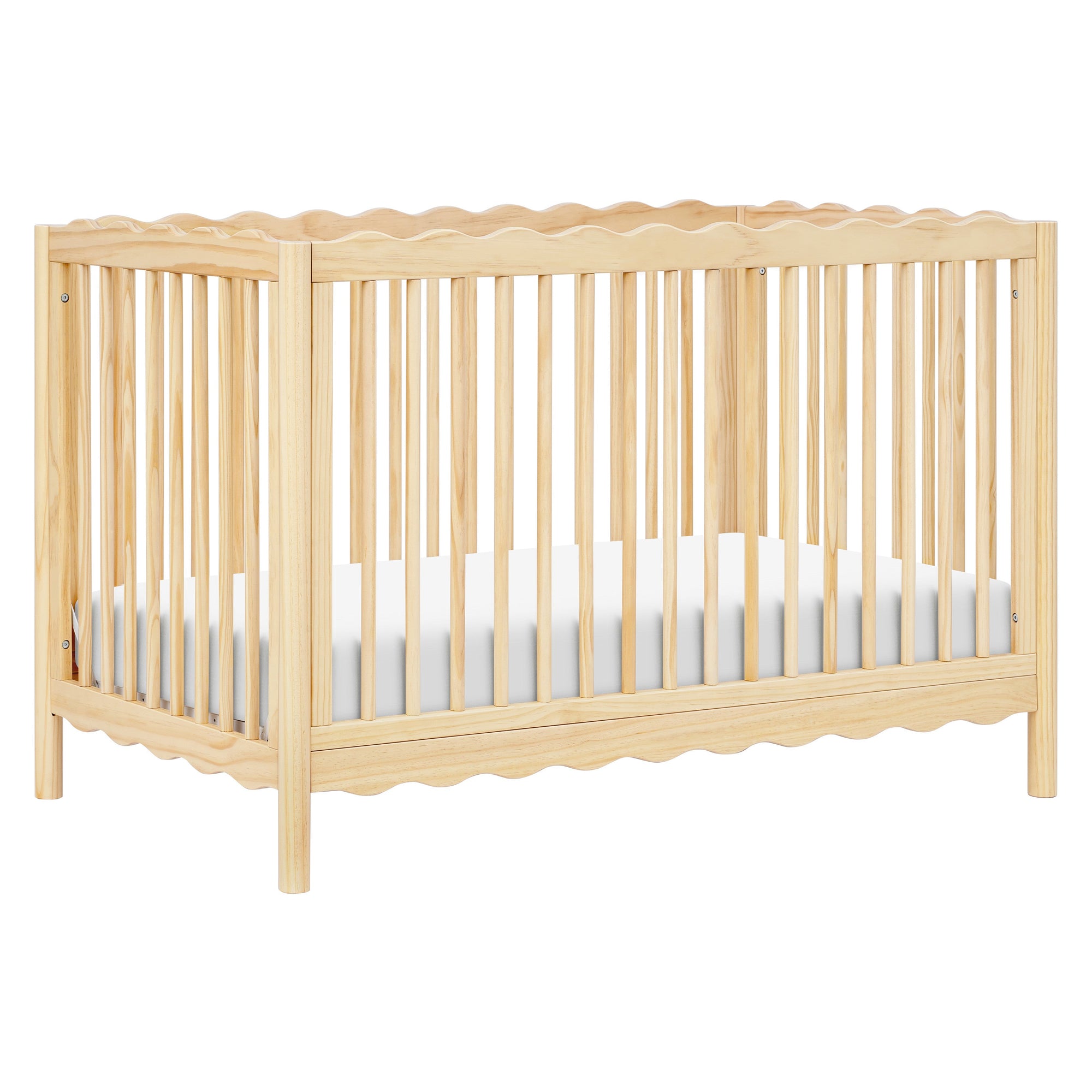 babyletto x Mushie Swell 4-in-1 Convertible Crib with Toddler Bed Conversion Kit