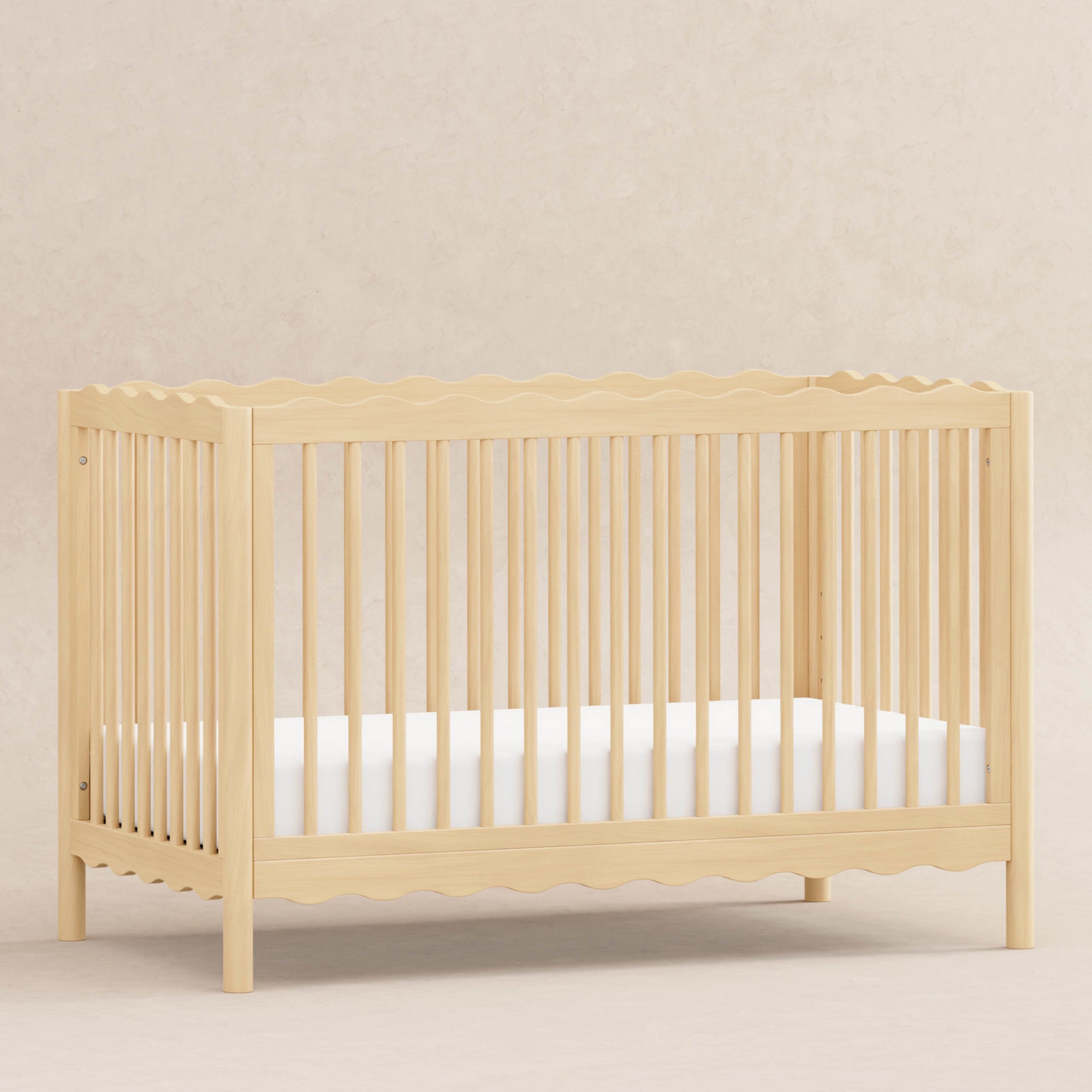 babyletto x Mushie Swell 4-in-1 Convertible Crib with Toddler Bed Conversion Kit