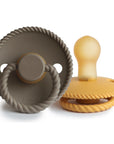 FRIGG Rope Natural Rubber Pacifier 2-Pack