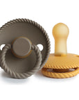 FRIGG Rope Natural Rubber Pacifier 2-Pack