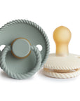 FRIGG Rope Natural Rubber Pacifier 2-Pack