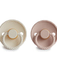 FRIGG Rope Natural Rubber Pacifier 2-Pack