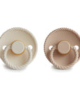 FRIGG Rope Natural Rubber Pacifier 2-Pack