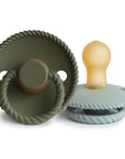 FRIGG Rope Natural Rubber Pacifier 2-Pack
