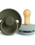 FRIGG Rope Natural Rubber Pacifier 2-Pack