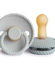 FRIGG Rope Natural Rubber Pacifier 2-Pack